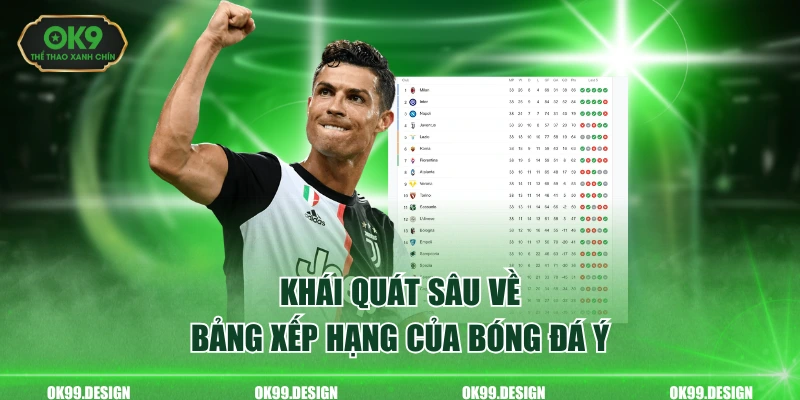 Khái quát sâu về bảng xếp hạng của bóng đá Ý