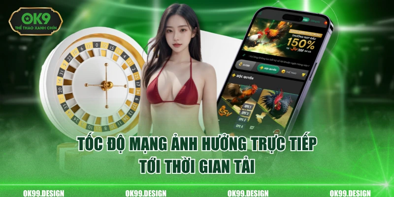 Tốc độ mạng ảnh hưởng trực tiếp tới thời gian tải
